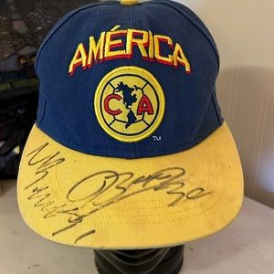 Club America C A soccer America baseball autographed signed hat